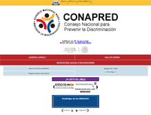 Tablet Screenshot of conapred.org.mx